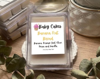 Bananennotenbrood Soy Wax Melts: gekruide bakkerijgeur, herfstgeur