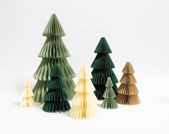 Weihnachtsbaum aus Papier, nachhaltiger Tannenbaum, Weihnachtsdeko, Tischdeko, Anhänger Baumschmuck, Hängeschmuck, Nordic Skandi
