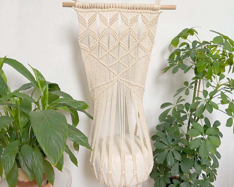 TMAOZW Katzen Hängematte & Schaukel - Handgewebtes Rundes Katzennest 40cm Boho Style