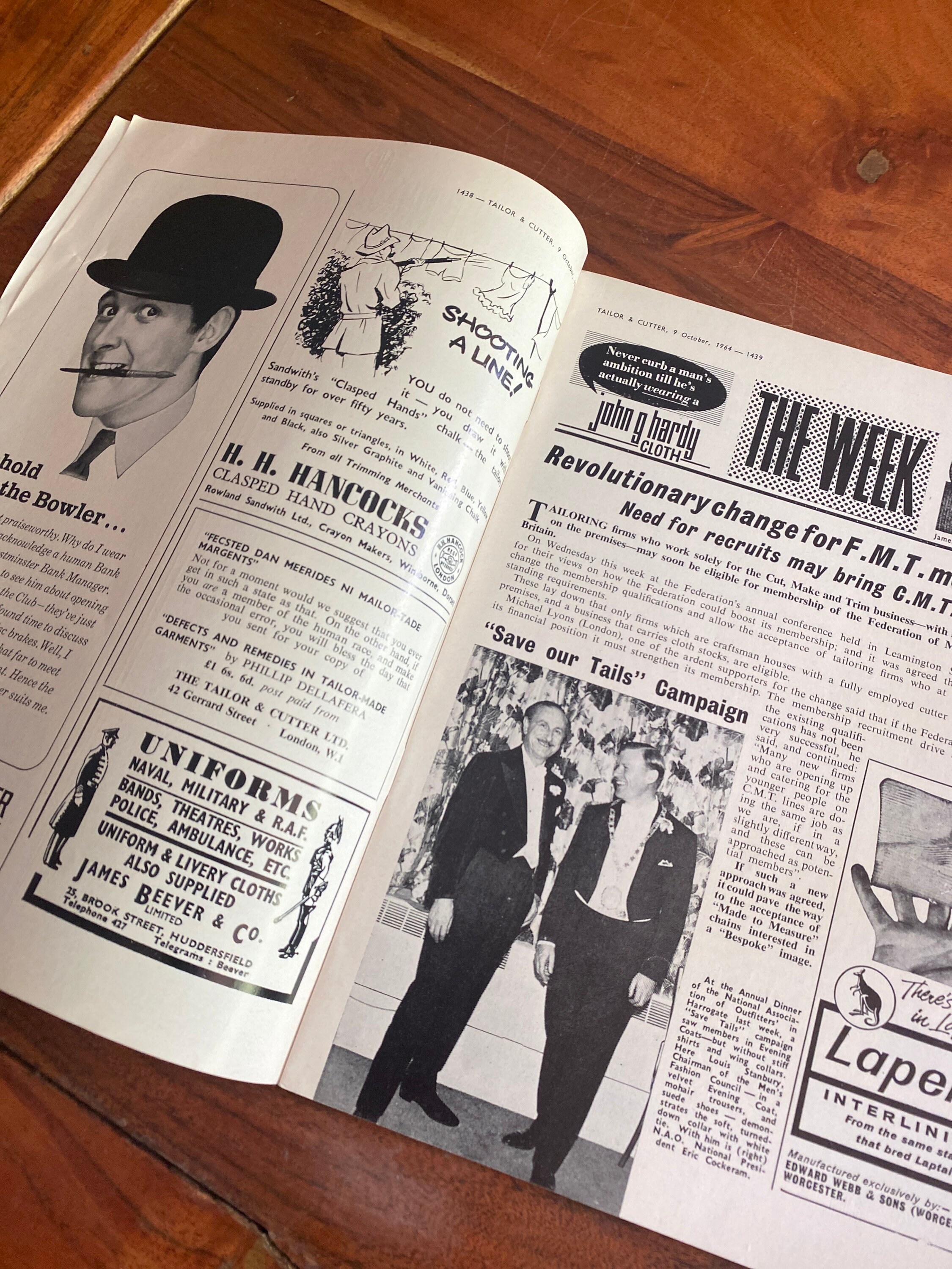 1964 Tailor and Cutter Trade Journal 