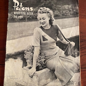 1940s Patons Knitting Pattern