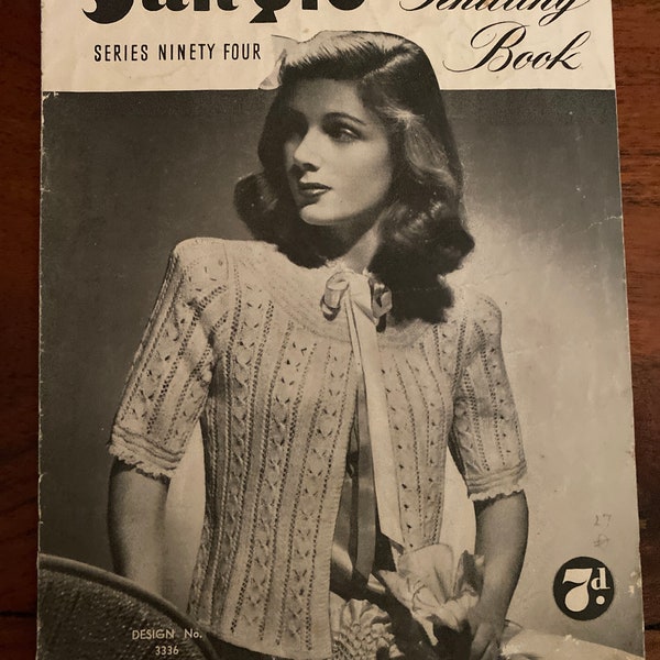 1940s Sunglo Knitting Book
