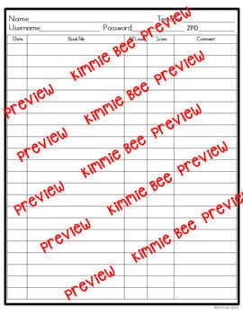 Editable AR Reading Log Forms and Tracker - Etsy