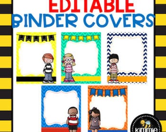 Editable Teacher Binder Cover