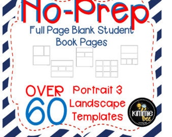 Printable Comic Book Writing Page Templates (No Lines)