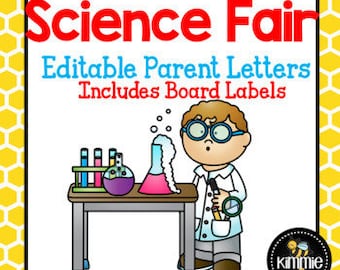 Editable Science Fair Letter and with Board Headers