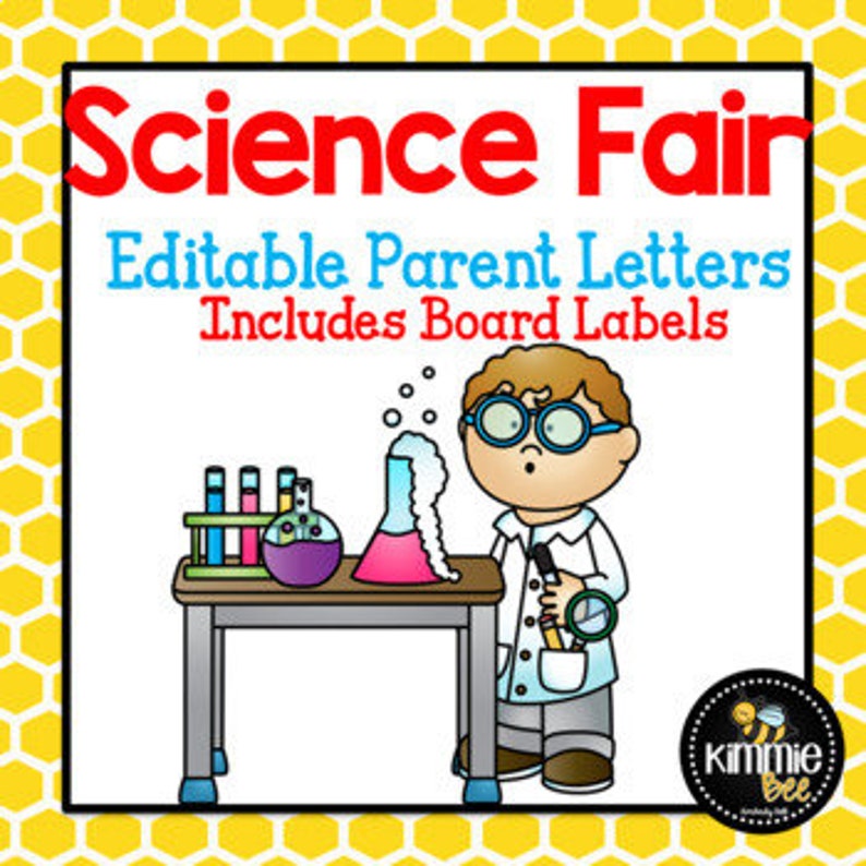Editable Science Fair Letter and With Board Headers Etsy