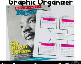 Text Features Non-Fiction Graphic Organizer Worksheet