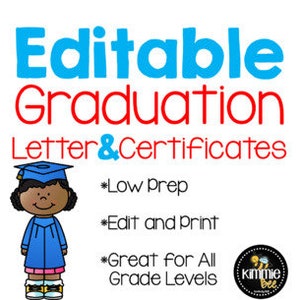Editable Graduation Invitation Letter Certificates