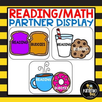 Reading and Math Partner Bulletin Board Class Decor