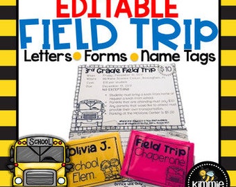 Editable Field Trip Letter and Forms