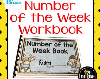 K 1st 2nd Grade Editable Number of the Week Book