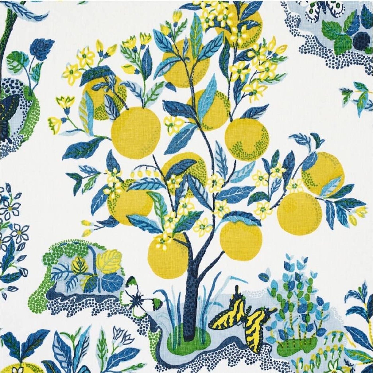 Samples: Fabric Schumacher Citrus Garden | Etsy