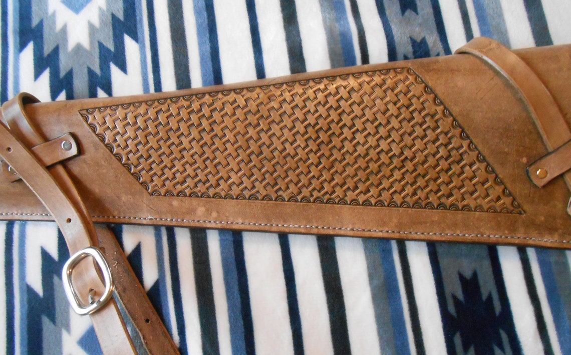 New Custom Leather Saddle/rifle Scabbard. Handmade in the USA Etsy