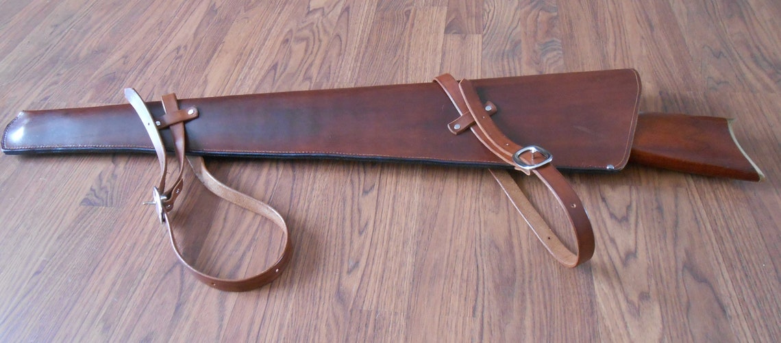 New Custom Leather Saddle/rifle Scabbard. Handmade in the USA Etsy