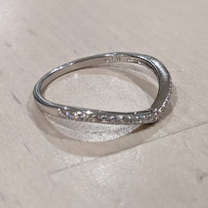 Australian seller stock - 100% Real 925 sterling silver cz wishbone ring women teen girls sizes 4.75us to 12.75us or J aus to Z+1 aus
