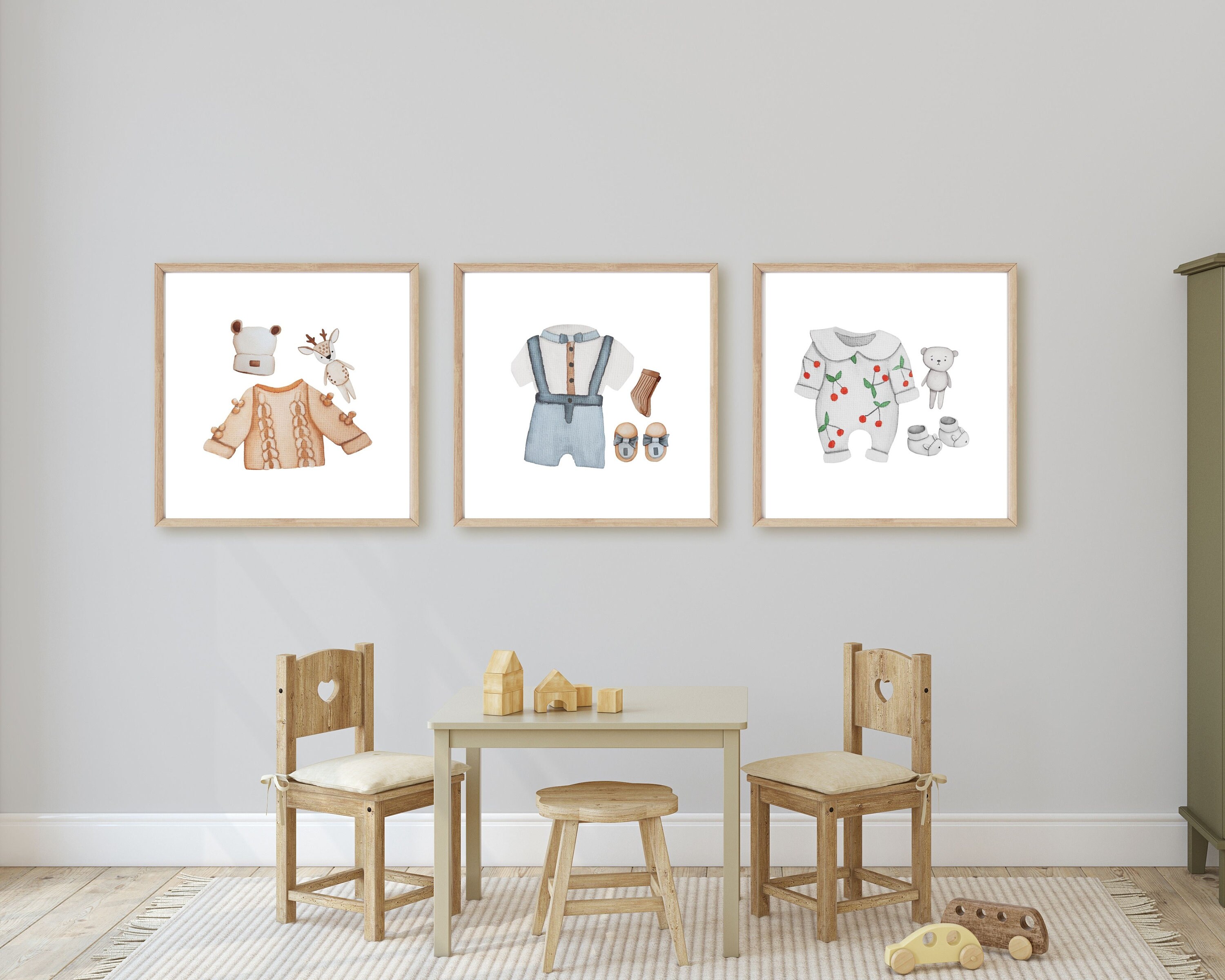 7 Baby Boy Room Prints / Baby Boy Nursery Wall Art / Nursery Etsy