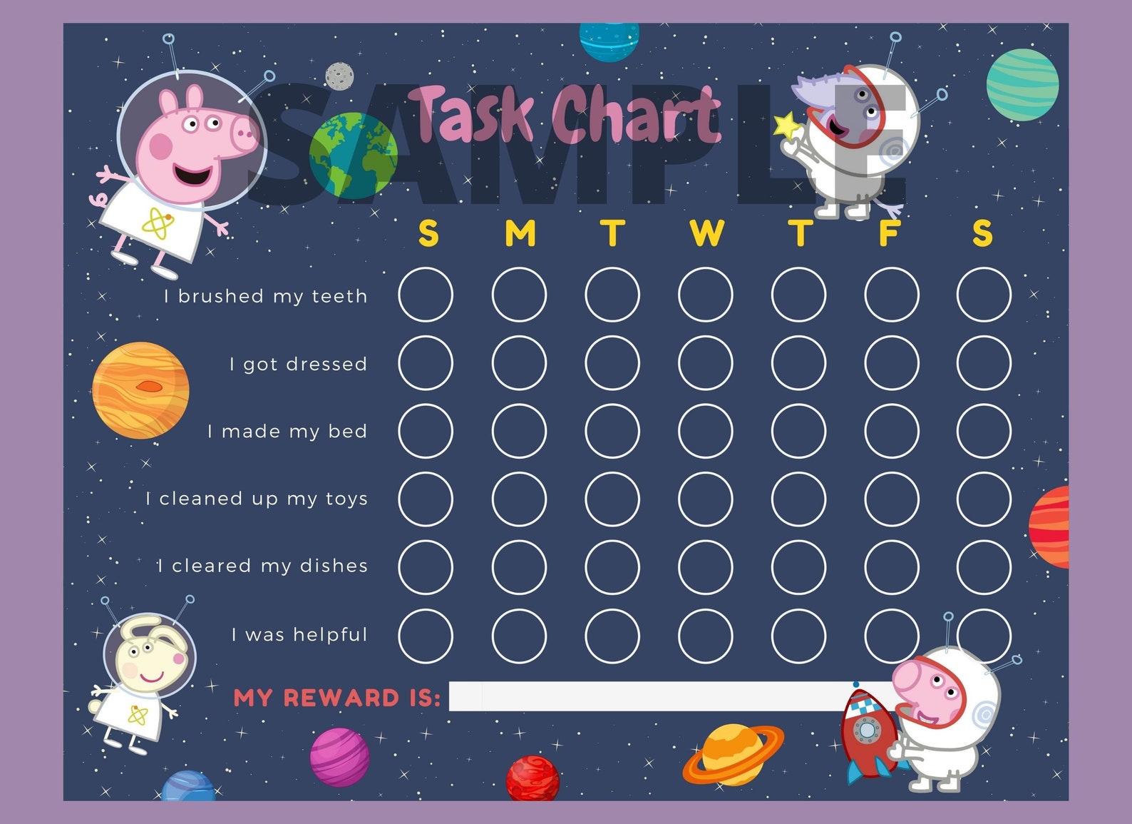 Task Chart // Responsibility Chart // Learning Resources // Sticker ...