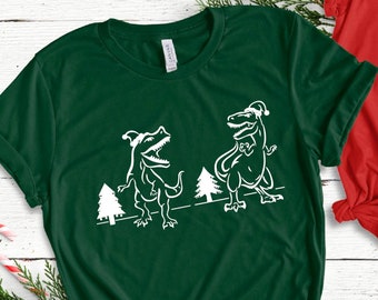 Christmas Dino Shirt, Dinosaur Shirt, Dinosaur Family Shirt, Dino Shirt, Graphic Tee, Christmas Gift Shirt, Holiday Shirt, Dino Tee