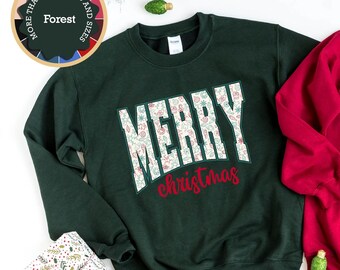 Merry Christmas Sweatshirt: Festive Holiday Crewneck