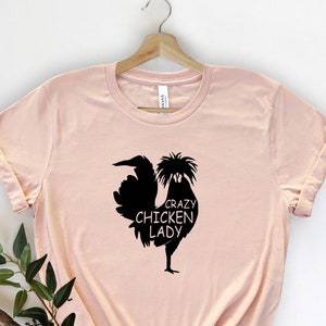 Crazy Chicken Lady Shirt, Chicken Shirt, Farm Shirt, Chicken Lover Shirt, Women&#39;s Chicken Shirt, Farm Lady Shirt, Country Girl Shirt