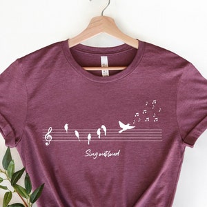 Sing Outloud Shirt, Music Shirt, Music Lovers Gifts, Music Lover Shirt, Music Teacher Shirt, Musician Gifts, Music Tee, Life is Music
