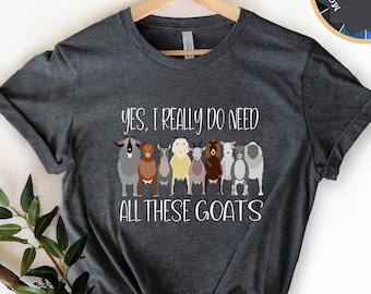 Goat Lover Shirt: Farm Animal Graphic Tee