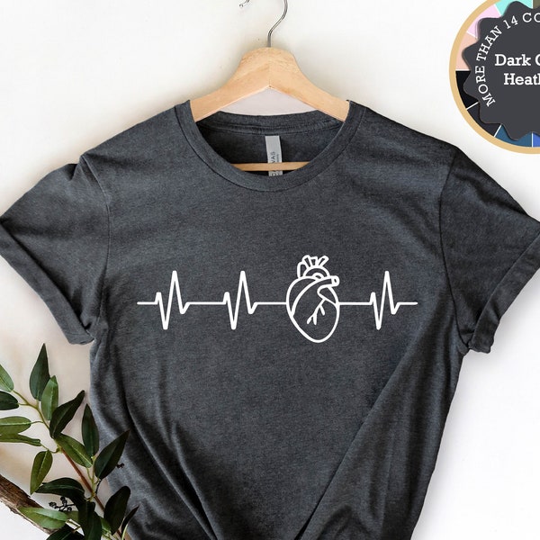 Heart Heartbeat Shirt, Cardiac Nurse Shirt, Ekg Tech Shirt, Cardiology Paramedic Shirt, Medic Shirt, Doctor Shirt, PA Shirt, Emt Shirt