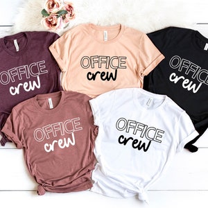 Office Crew Shirt, Officer Shirt, Gift for Friends, Funny Office Shirt, School Office Shirt, Teacher Shirt, Matching Office Team T-Shirts