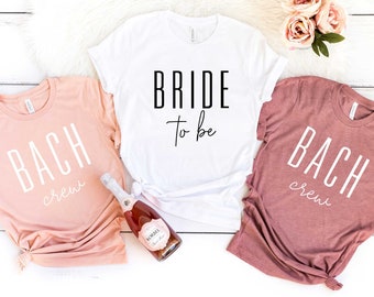Bachelorette Party Shirts: Bride & Crew Cotton T-Shirts