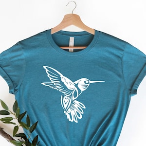 Hummingbird Shirt Graphic Hummingbird Shirt Floral Bird - Etsy