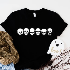 Skeleton Evolution Shirt, Skull Shirt, Halloween Shirt, Halloween Gifts, Funny Skulls Shirt, Goth Clothing, Skull Anotomy Shirt