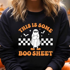 Sudadera divertida de fantasma: suéter de disfraz de Halloween
