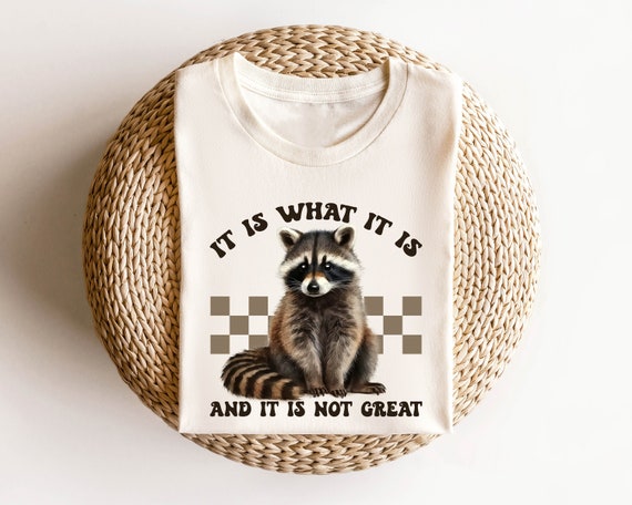 It Is What It Is and It Is not Great Shirt, Racoon Meme Shirt, Funny Racoon T-Shirt, Funny Trash Panda Shirt, Racoon Lover Shirt, Racoon Tee