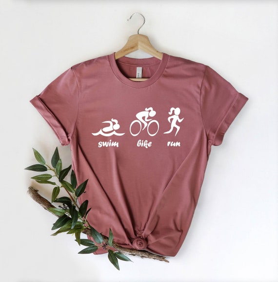 Swim Bike Run T-Shirt Triathlon Tri Gear Swim Bike Run T-Shirt Triathlon Tri Gear