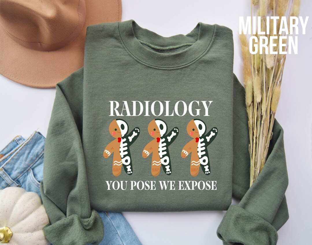 Radiology Gingerbread Christmas Sweatshirt - Rad Tech Gift - Etsy