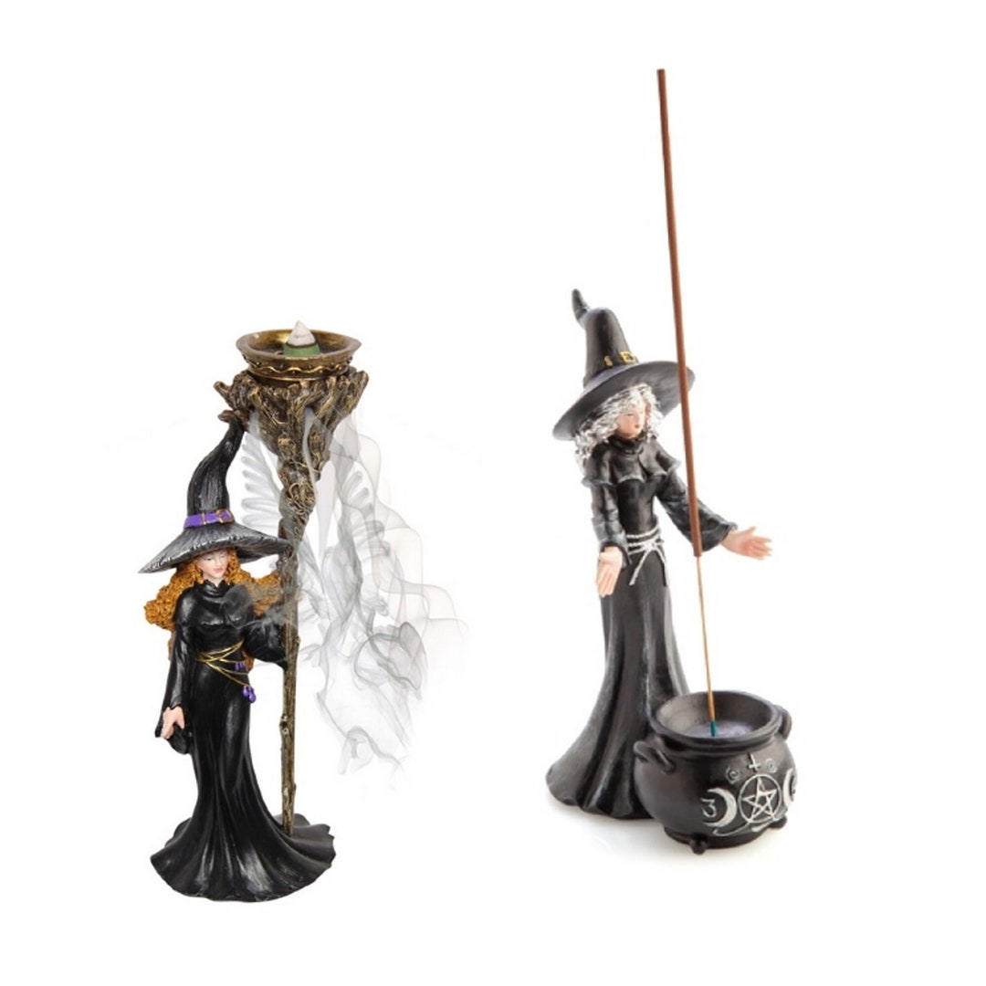 Witch Backflow Burner & Incense Burner Set Etsy Australia