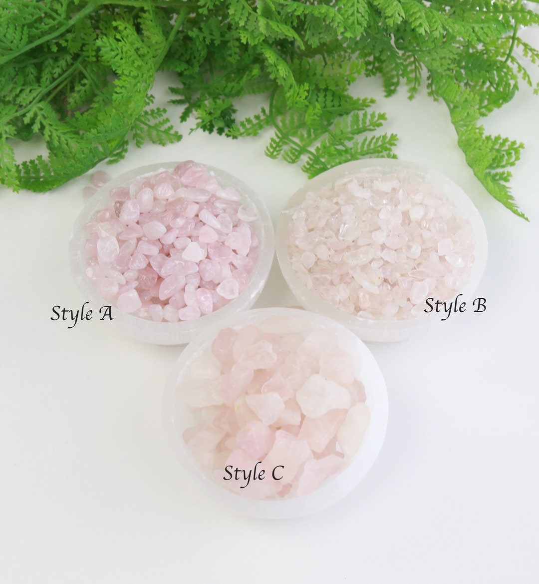 100g Natural Rose Quartz Chips / Mini Gemstones / Small Polished