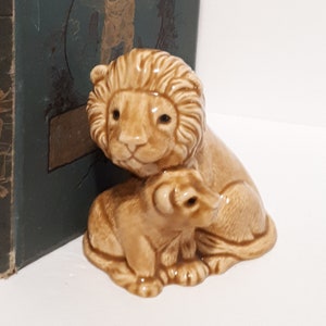 Lion Cub Figurine Scioto Vintage Signed JR