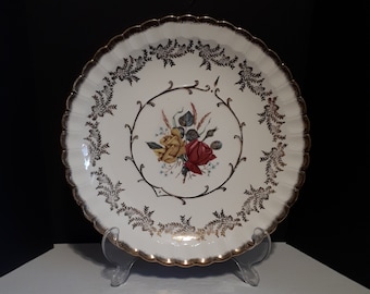 Vintage Roses Plate Wood & Sons 10" Decorative Dish