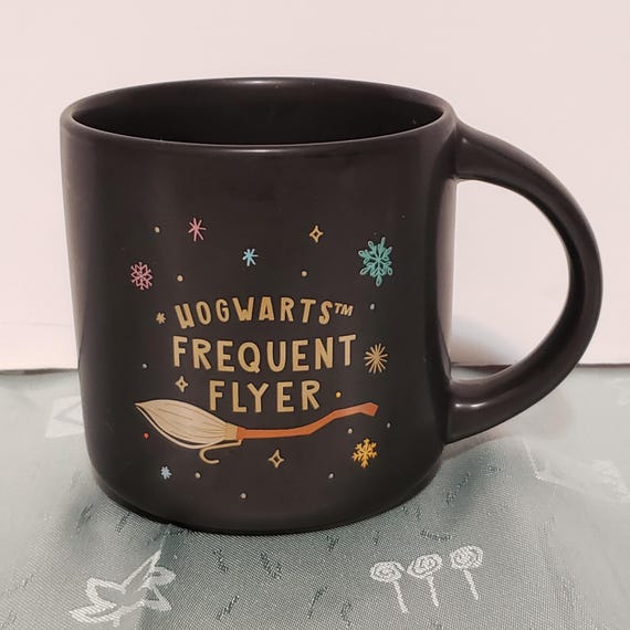 Hogwarts Frequent Flyer Black Mug English & French