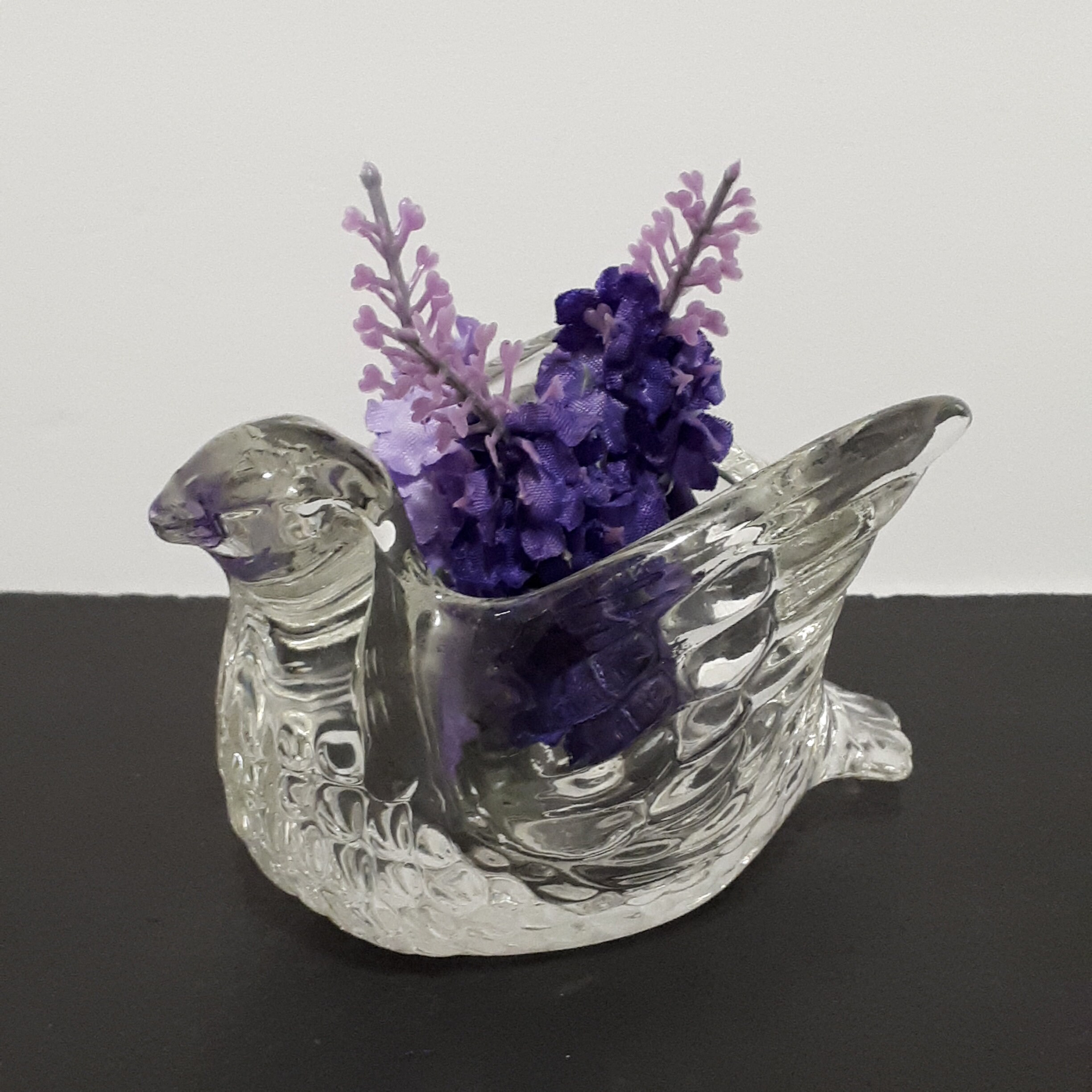 Dove Candle Holder Avon Bird Tealight Cup Clear Glass Etsy Canada