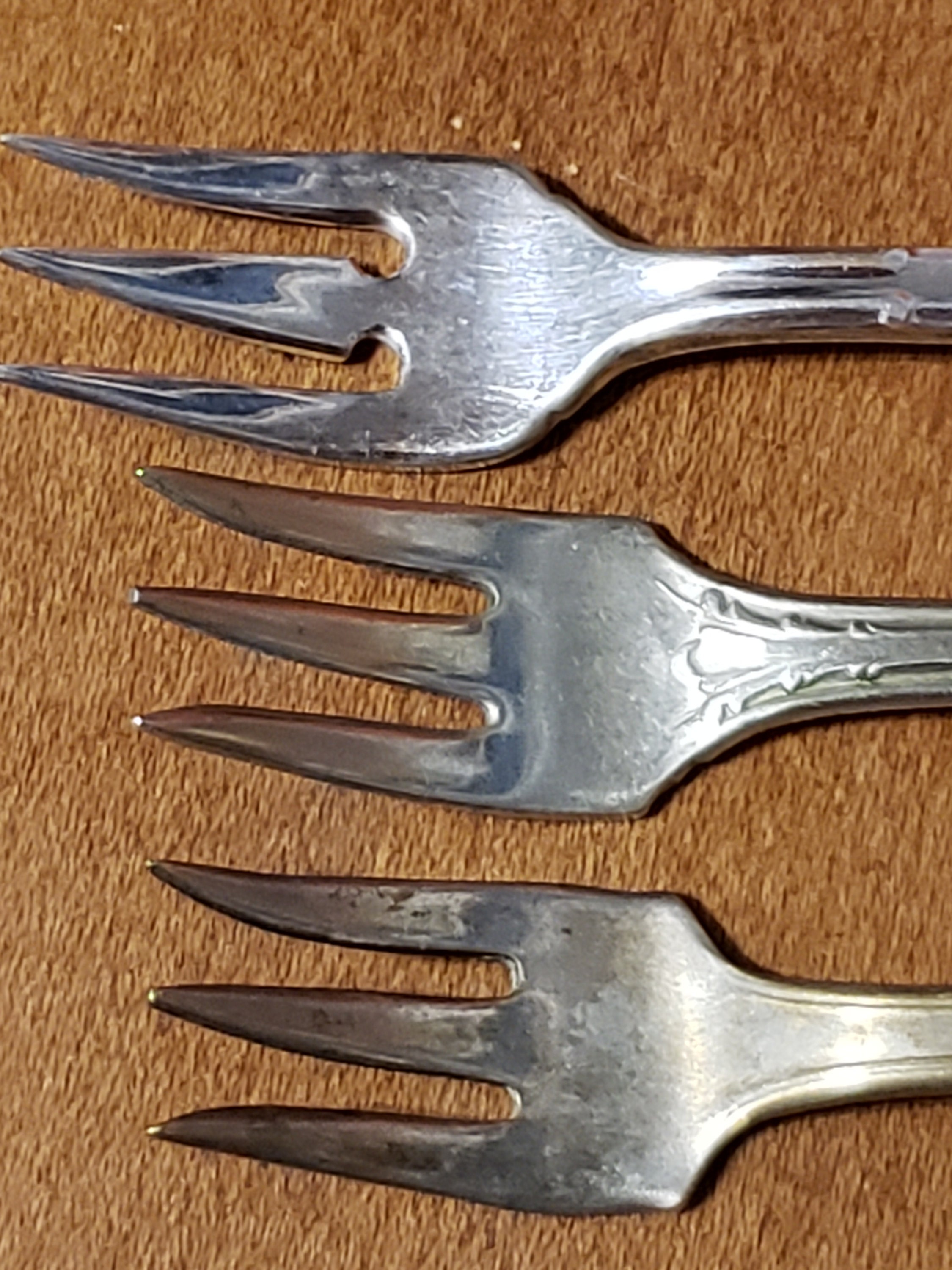Vintage Pickle Forks Silver Plate 3 Various Cocktail Seafood Etsy Canada