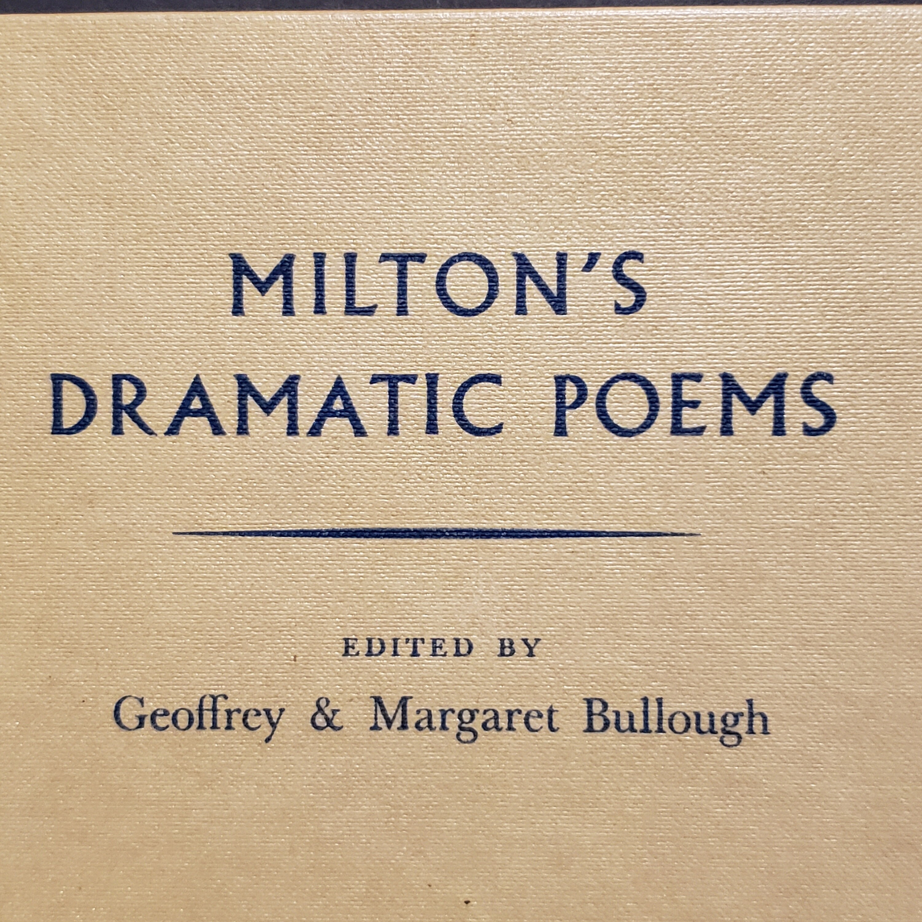 Milton's Dramatic Poems Book Vintage Poetry Book Coffee Etsy Canada