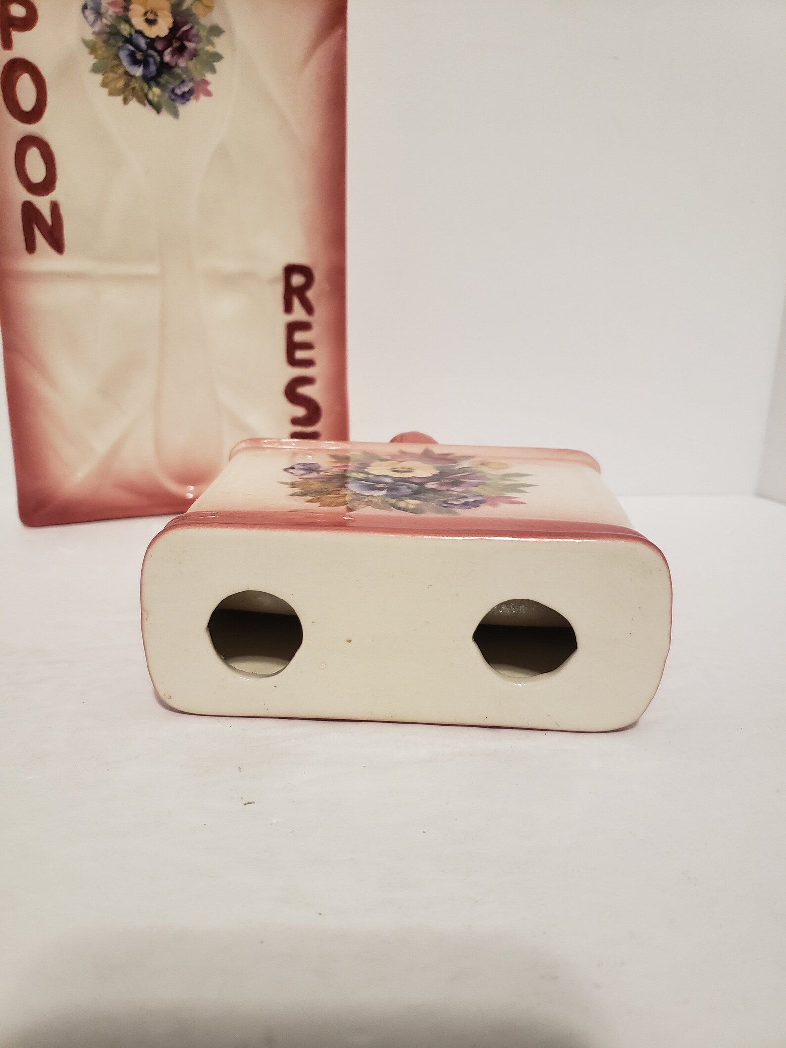 Spoon Rest Napkin Holder Set Vintage Etsy