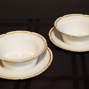 Ch. Field Haviland Limoges Set of Two Ramekins and Saucers GDA France