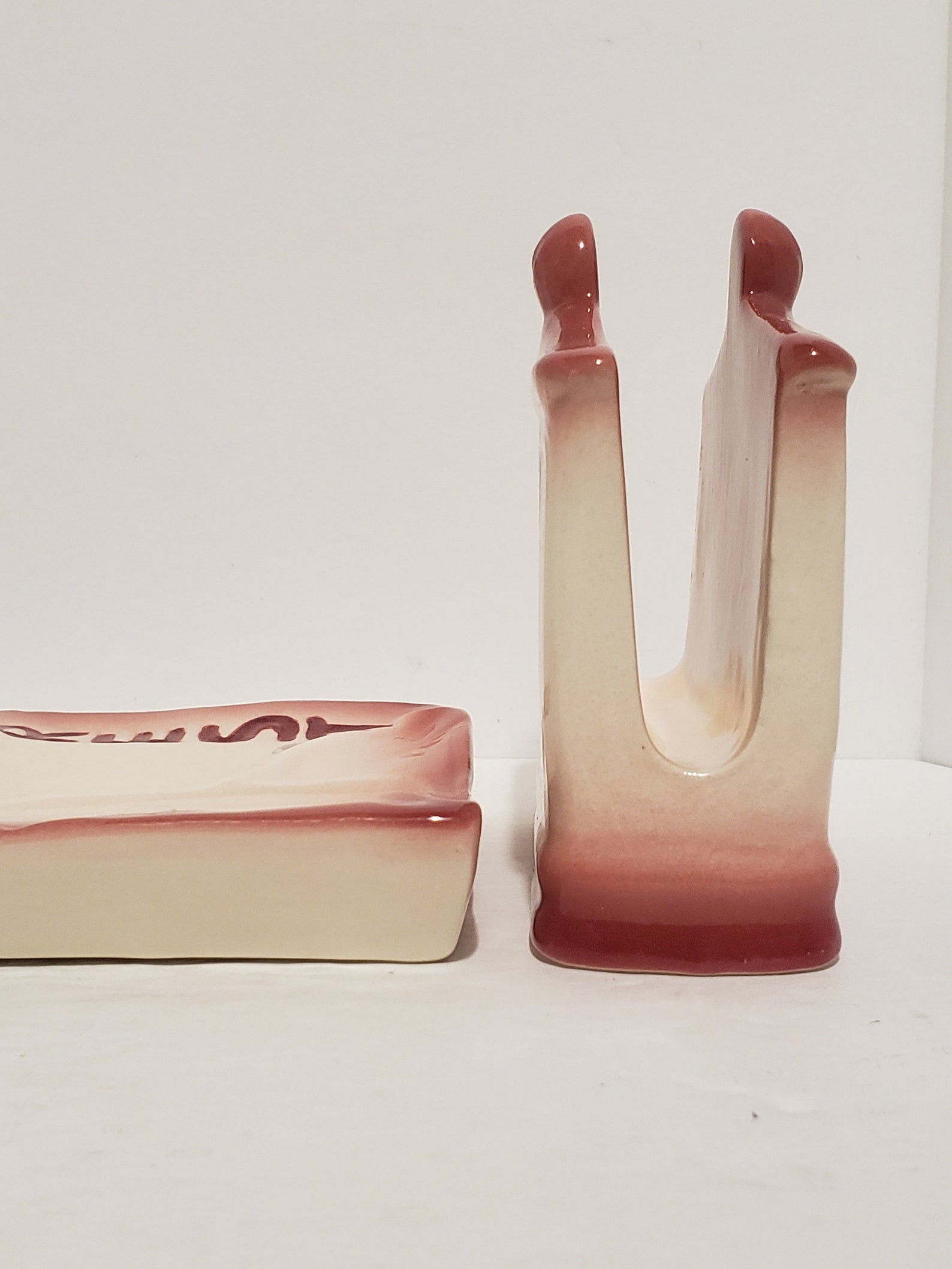 Spoon Rest Napkin Holder Set Vintage Etsy