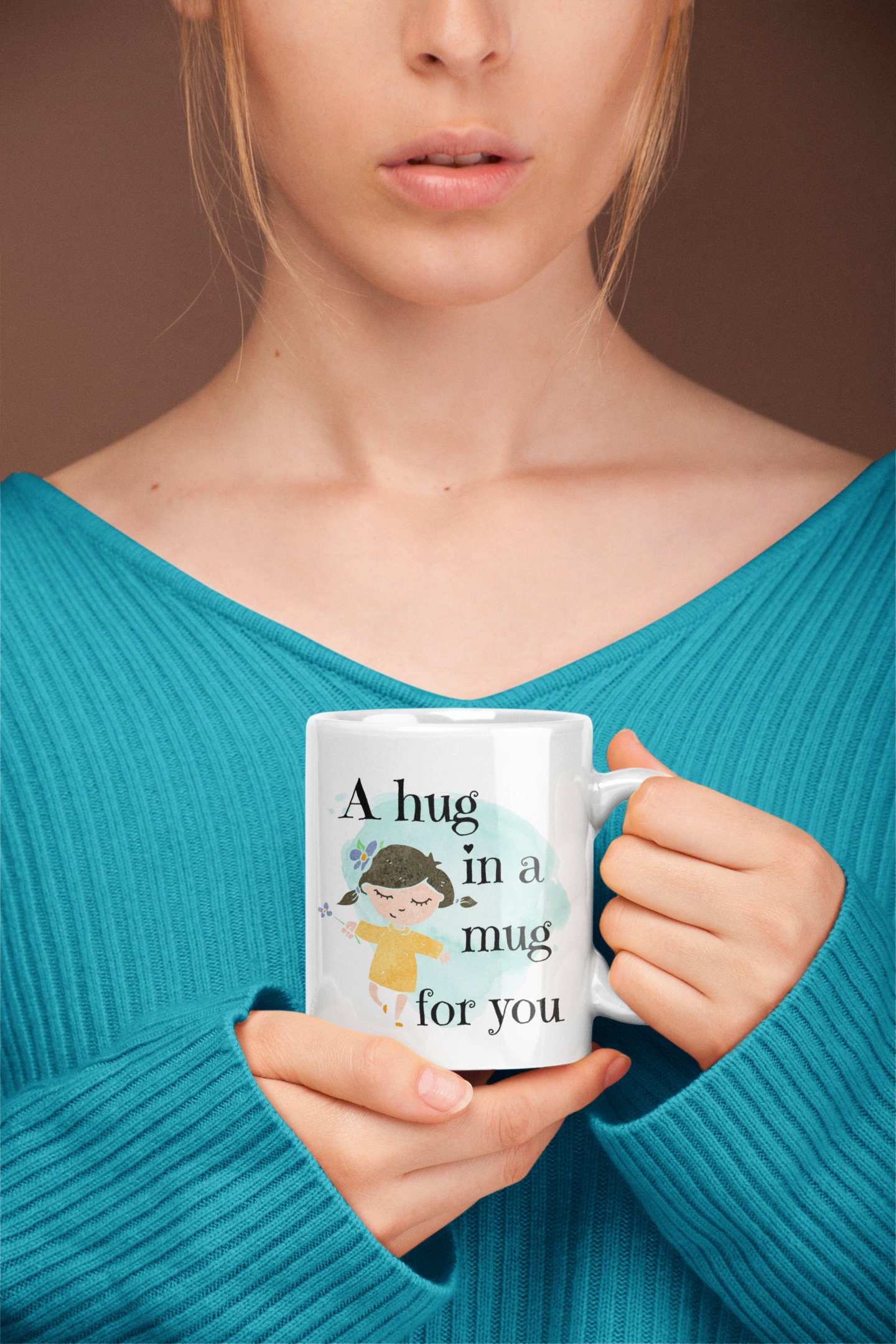 A Hug in a Mug for You Get Well Gift Sympathy Gift Social Etsy