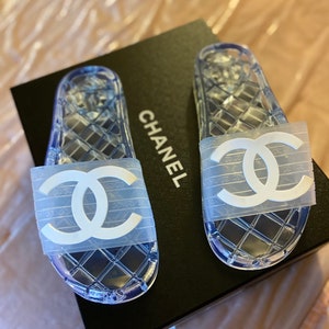 jelly slides chanel