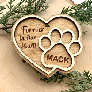 Pet Memorial Ornament, Personalized Pet Ornament, Pet Loss Gift, Pet Remembrance, Dog Ornament, Pet Keepsake Ornament, Custom Pet Ornament